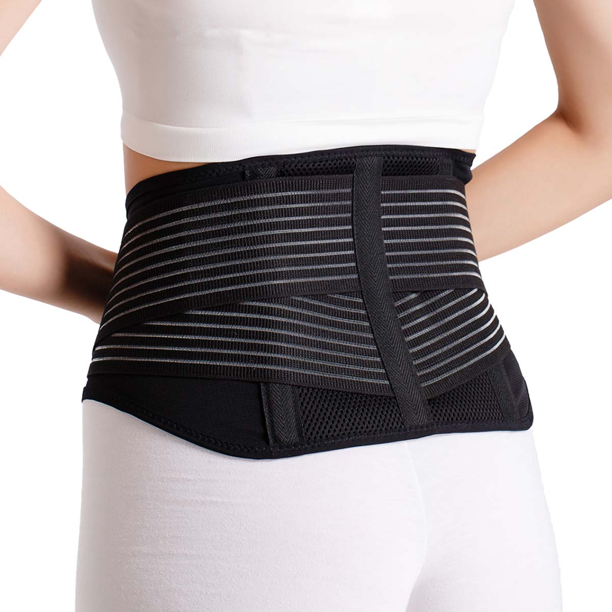 8-inch Breathable Lumbar Support with 2 plastic stays - Medigenix