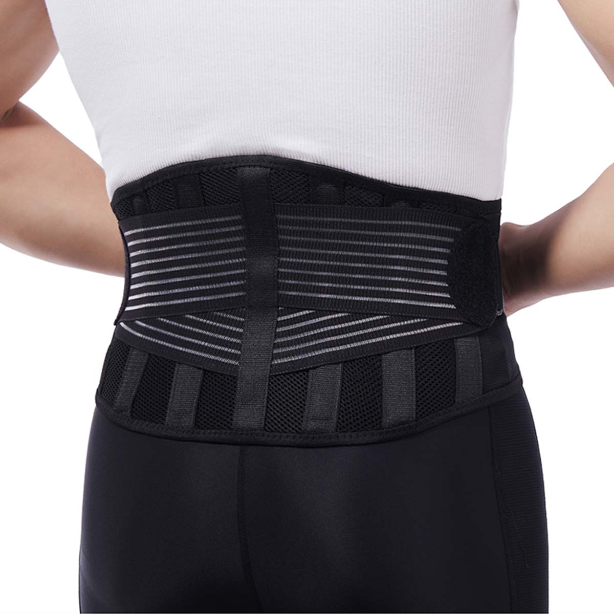 9-inch Breathable Lumbar Support with 4 plastic stays - Medigenix
